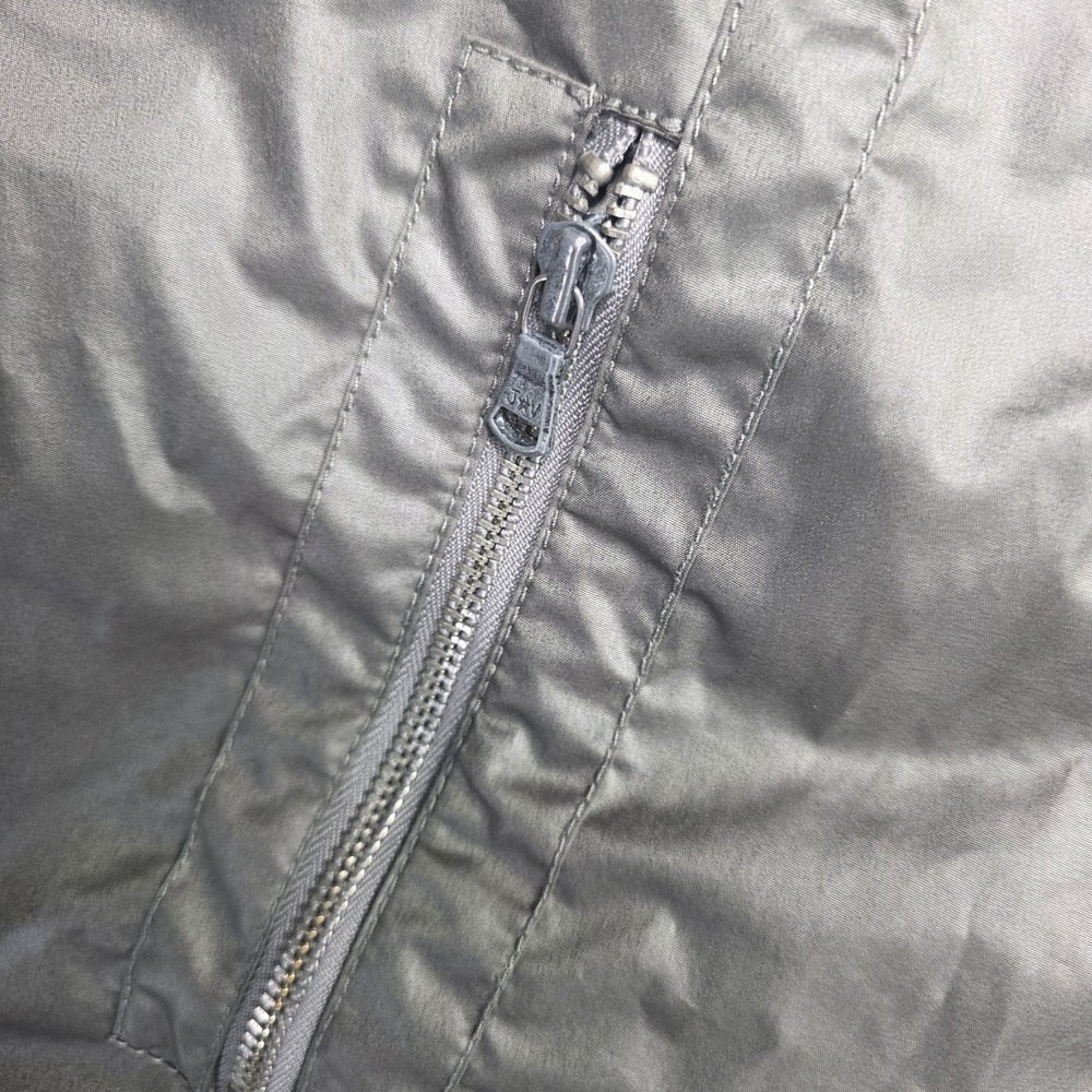 John Varvatos Collection Men Gray Racer Jacket Zip Front Windbreaker Size Medium - Picture 3 of 14